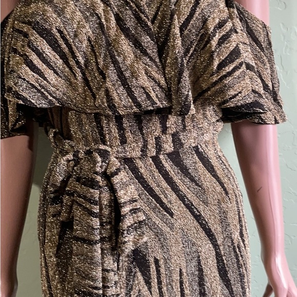 New black jumpsuit gold stretch new no tags - Picture 2 of 10